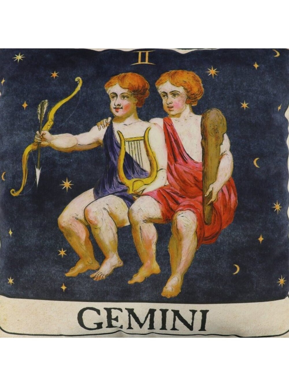 NWT Cosmic Gemini Twins Astrology Zodiac Pillow Halloween Decor Michaels Ashland